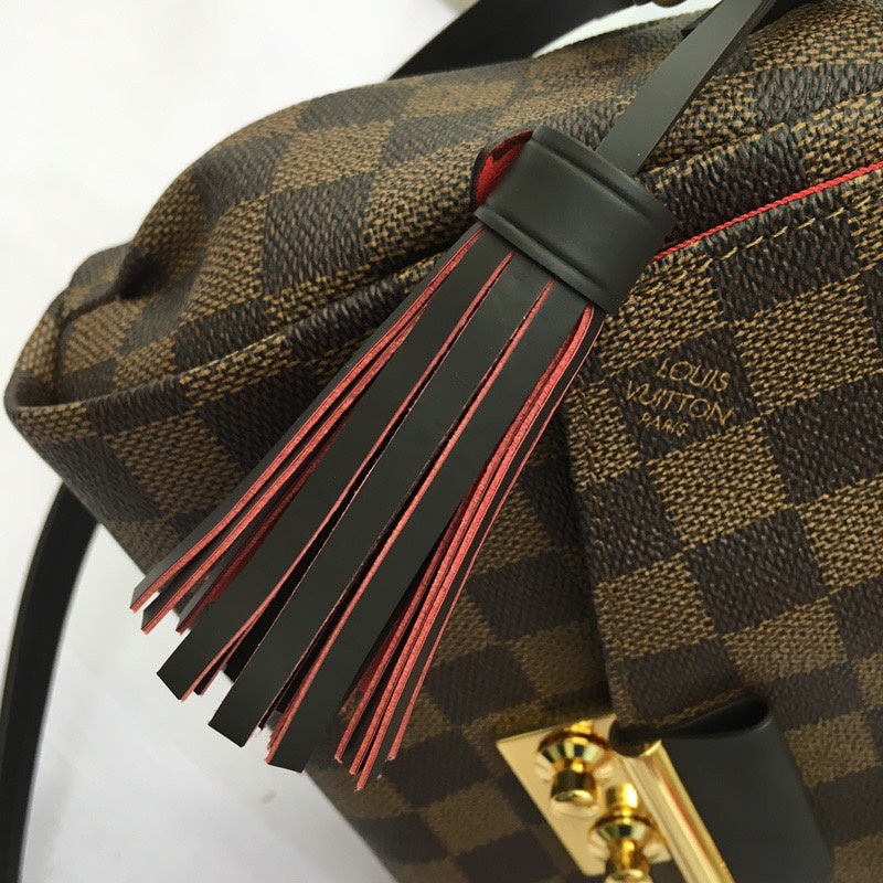 Top view of refined elevated women's handbag – women's luxury handbag