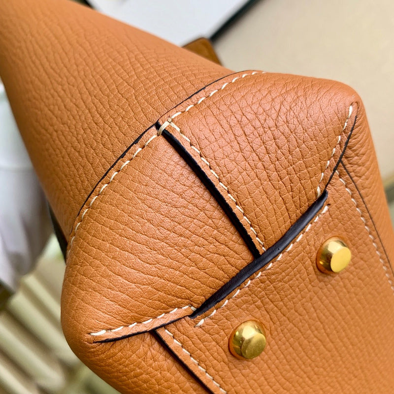 Sleek Vegan Leather Handbag - Premium Craftsmanship Detailing | Women's Premium Handbag #1743 - interior view (image 6) of designer-inspired handbag