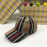 Side view of Burberry unisex cap