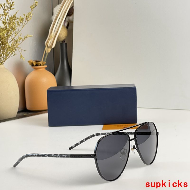 Side view of Louis Vuitton unisex sunglasses