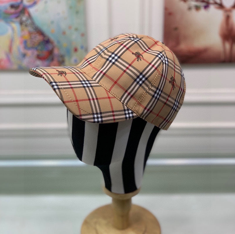 Front view of Burberry unisex cap