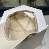 Close-up detail view of Burberry unisex cap