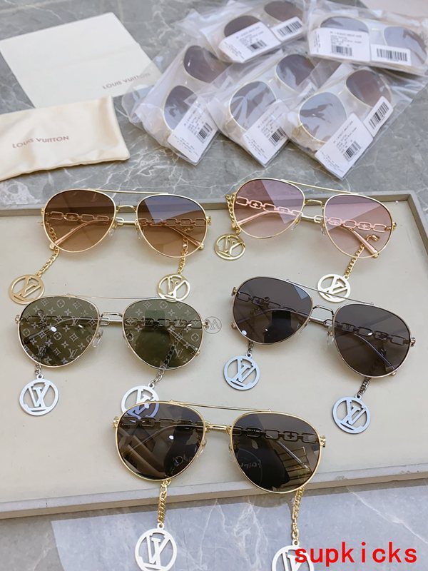 Lifestyle view of Louis Vuitton unisex sunglasses