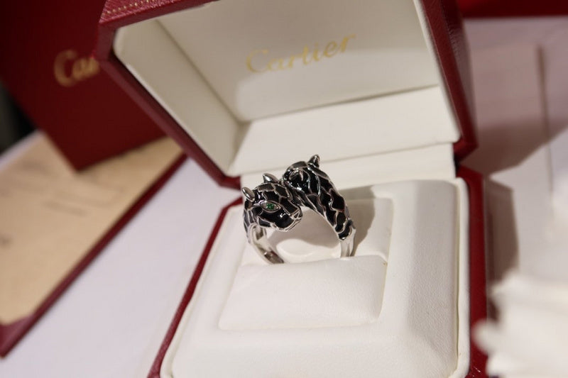 Close-up detail view of Cartier unisex jewelry piece