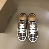 Burberry Grey Classic Ballet Flats - Full Silhouette View
