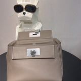 Elegant bag shown from front angle