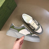 Gucci fresh white-and-black luxury sneakers view 5 breathable knit upper