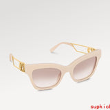 Close-up detail view of Louis Vuitton unisex sunglasses