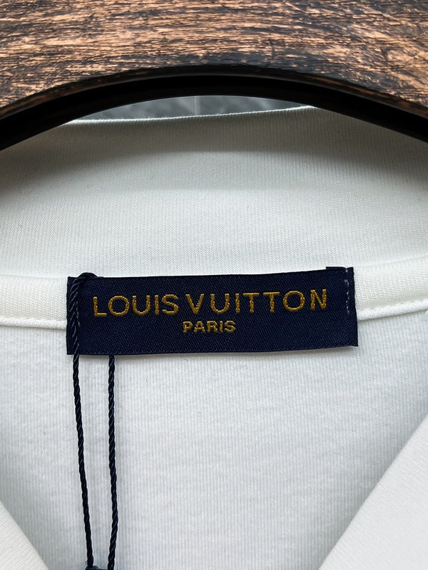 Side profile of Louis Vuitton luxury clothing with streetwear-inspired cut
