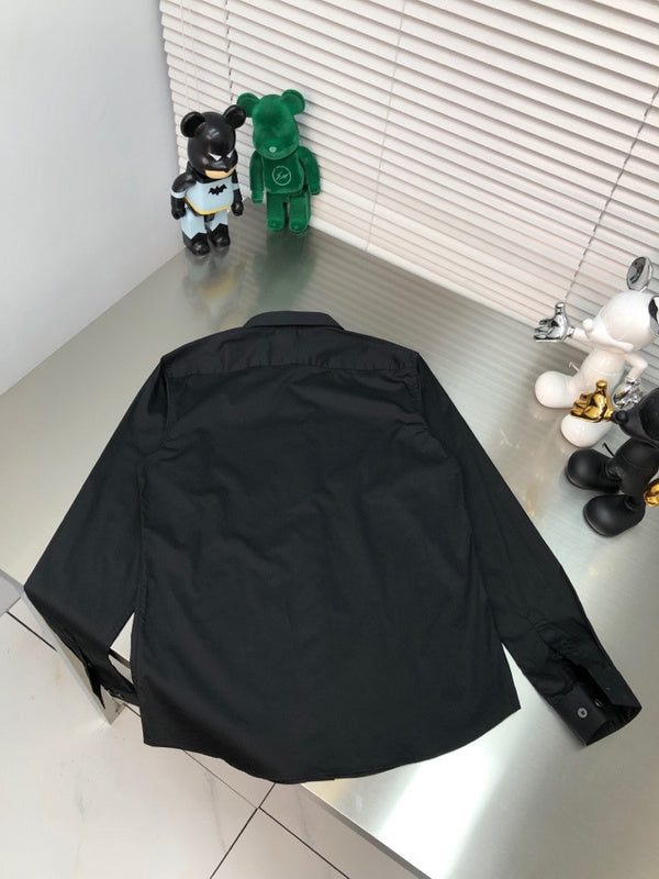 Front view of Louis Vuitton luxury clothing with monogram-inspired silhouette