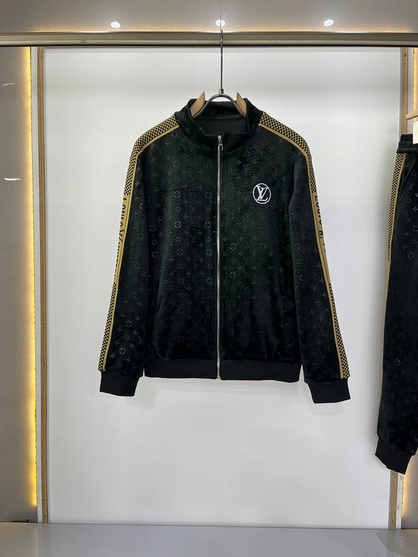 Side profile of Louis Vuitton luxury clothing with streetwear-inspired cut