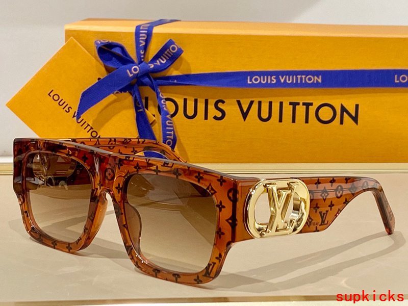 Lifestyle view of Louis Vuitton unisex sunglasses