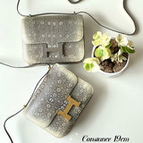 Close-up detail of timeless bag design