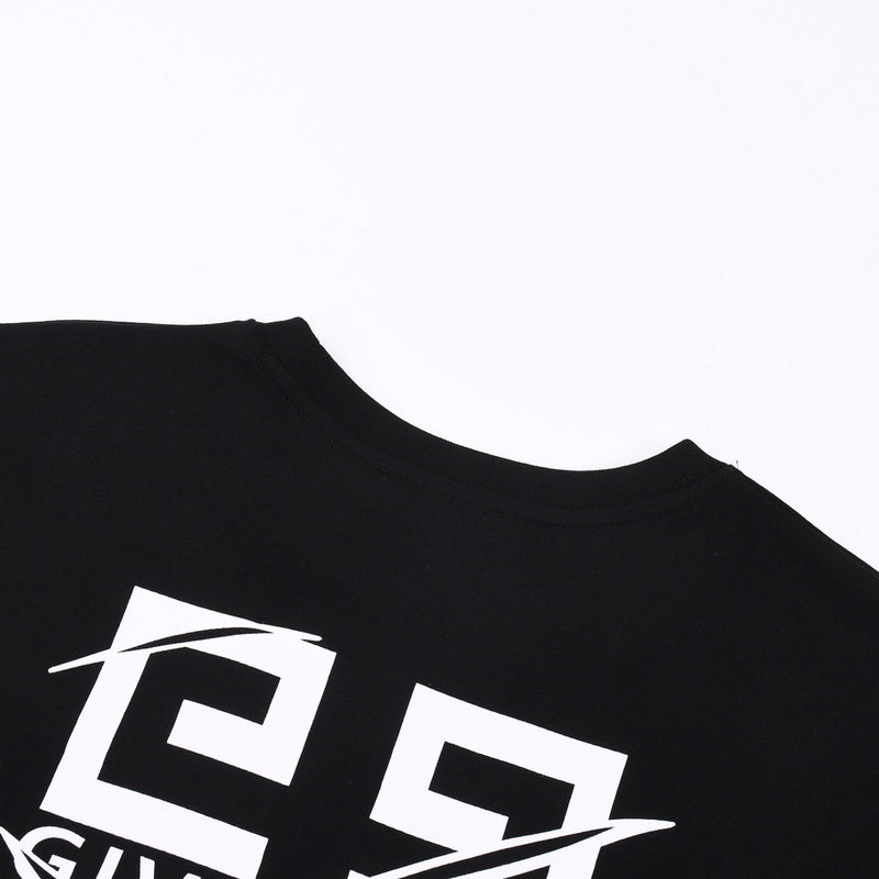 Side profile of Givenchy luxury clothing with monogram-inspired silhouette