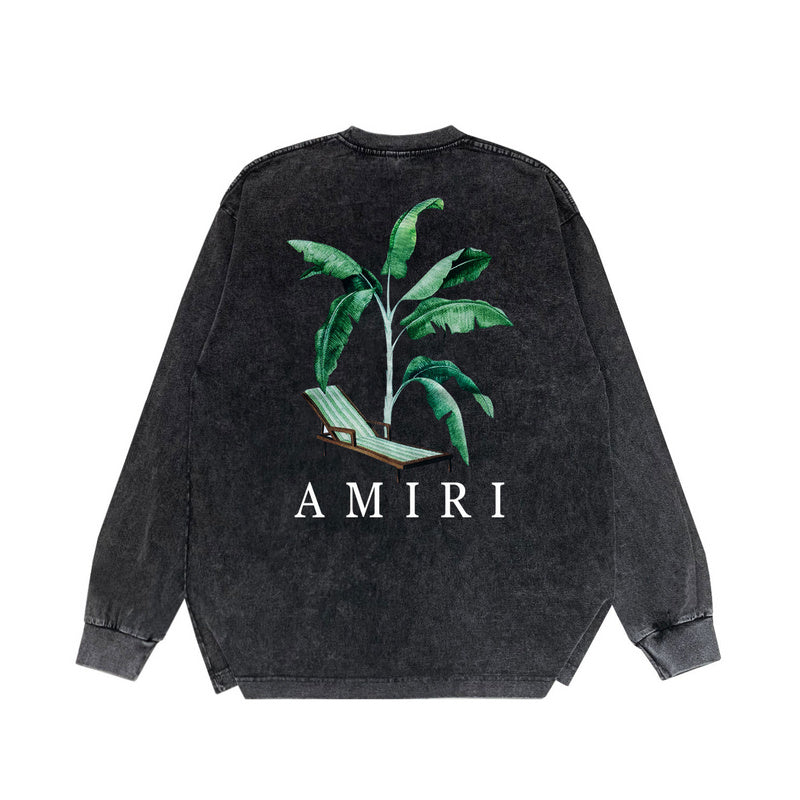 Close-up of Amiri hoodie craftsmanship
