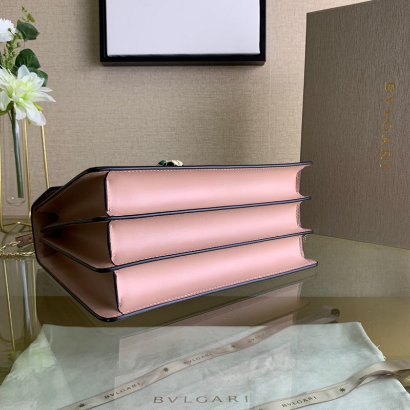 Sleek Vegan Leather Handbag - Understated Luxury Look | Women's Designer-Inspired Purse #1699 - back view (image 4) of designer-inspired handbag