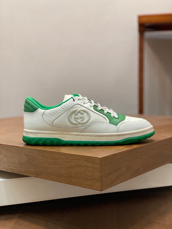 Gucci stone beige luxury sneakers view 5 classic court silhouette