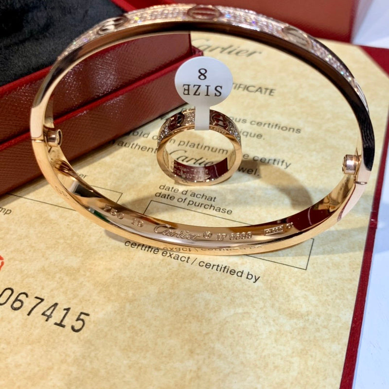 Angled view of Cartier unisex jewelry piece