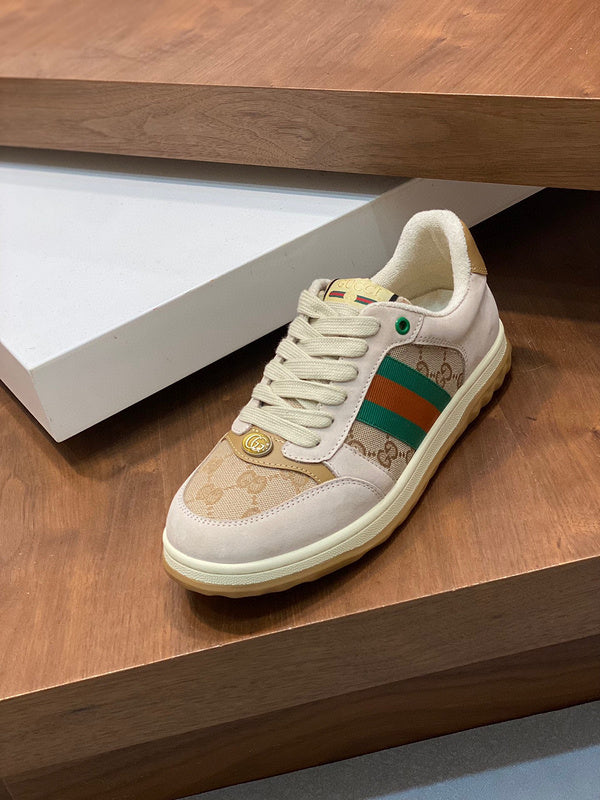 Gucci two-tone luxury sneakers view 9 minimalist modern build