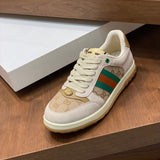 Gucci two-tone luxury sneakers view 9 minimalist modern build