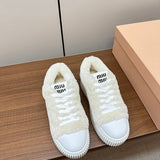Close-up of Miu Miu shoes craftsmanship