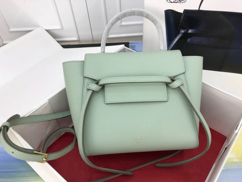 Front view of classic modern women's handbag – women's luxury accessory