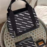 Front view of polished structured women's handbag – women's statement bag