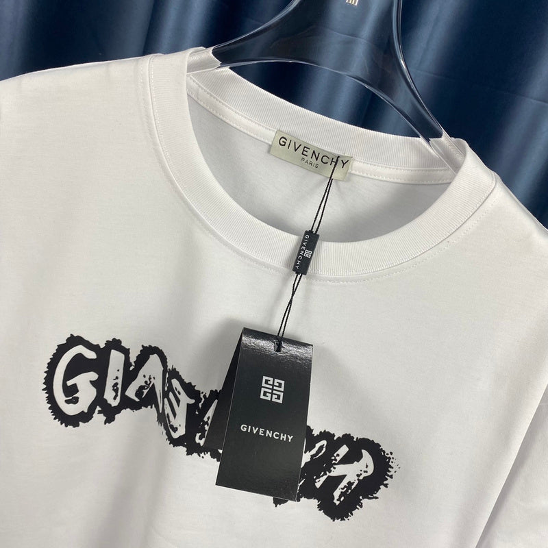 Close-up detail shot of Givenchy luxury clothing with monogram-inspired silhouette
