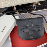 Side profile of polished statement women's handbag – women's premium purse