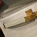 Close-up detail of sleek bag design