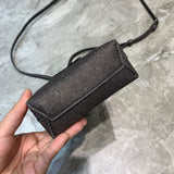 Understated Faux Leather Handbag - Refined Silhouette | Women's Statement Accessory #1058 - hardware and detail close-up (image 5) of designer-inspired handbag