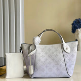 Front view of structured sleek women's handbag – women's designer-style accessory