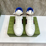Gucci fresh white-and-black luxury sneakers view 9 signature lace-up style
