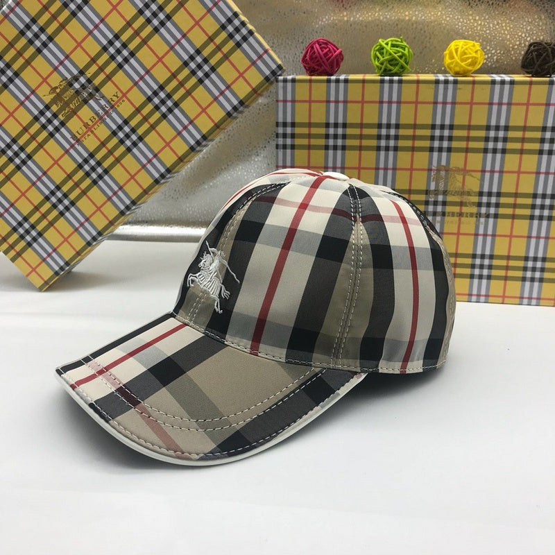 Side view of Burberry unisex cap