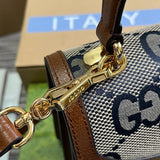 Side profile of structured modern women's handbag – women's designer-style accessory