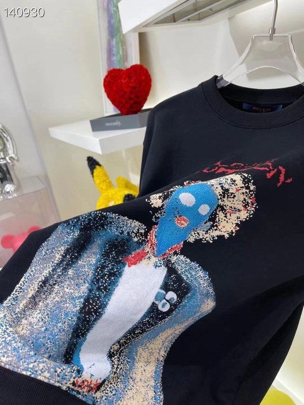 Back view of Louis Vuitton luxury clothing with runway-inspired design
