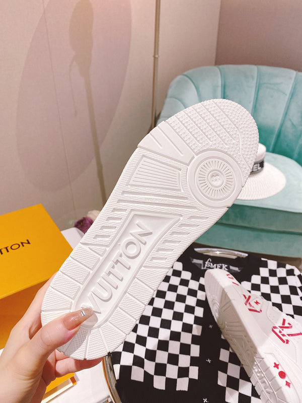 Louis Vuitton Camel Slip-On Sneakers - Sole Detail View