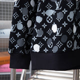 Front view of Louis Vuitton luxury clothing with streetwear-inspired cut