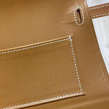 Side view of balanced structured handbag