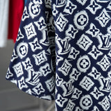 Back view of Louis Vuitton cotton t-shirt with monogram-inspired silhouette