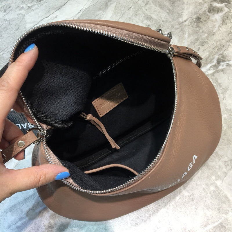 Polished Vegan Leather Handbag - Smooth Faux-Leather Exterior | Women's Premium Handbag #745 - texture close-up (image 9) of designer-inspired handbag