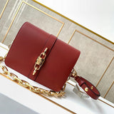 Side profile of polished structured women's handbag – women's everyday handbag