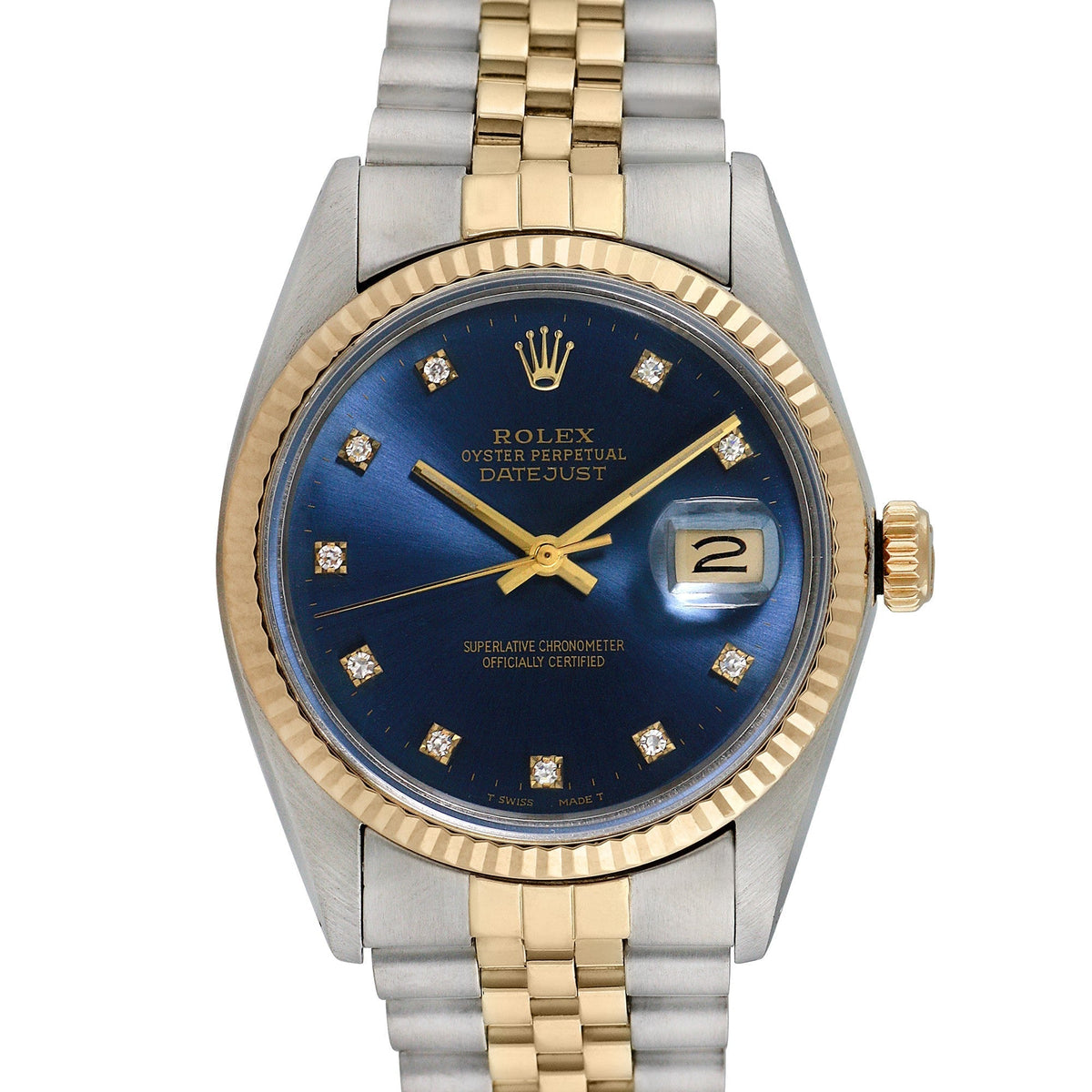 Side view of Rolex men's watch