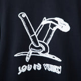 Full styled look of Louis Vuitton luxury clothing with relaxed-fit cut