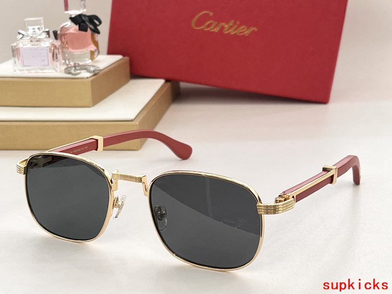 Angled view of Cartier unisex sunglasses