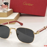 Angled view of Cartier unisex sunglasses