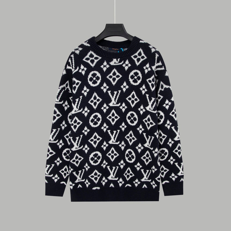 Front view of Louis Vuitton luxury clothing with contemporary cut