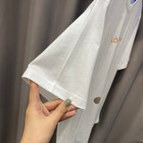 Side profile of Louis Vuitton cotton t-shirt with tailored silhouette