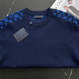 Side profile of Louis Vuitton luxury clothing with contemporary cut