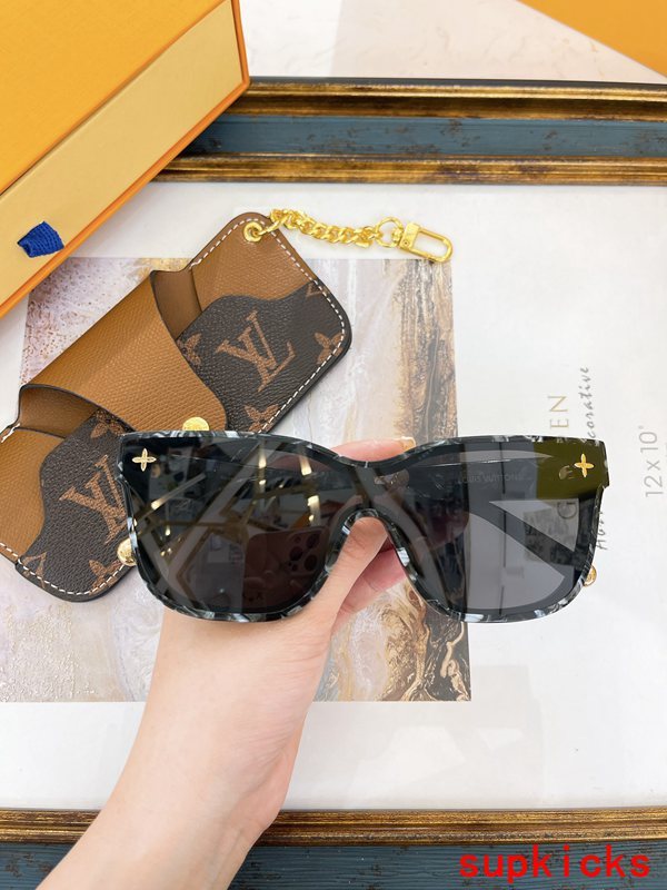 Side view of Louis Vuitton unisex sunglasses
